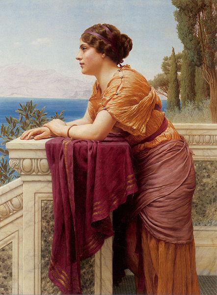 John William Godward Belvedere oil painting picture